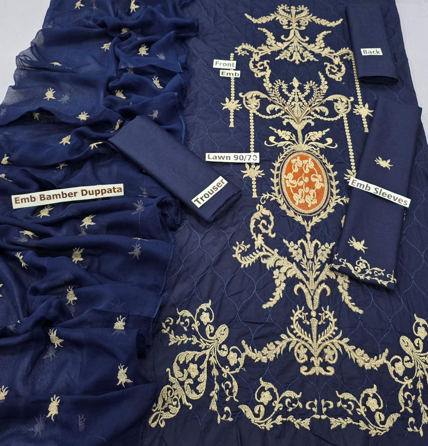 Breeze Summer Embroided Collection – Chic & Airy Lawn 3-Piece Suits |Flat 50% OFF!