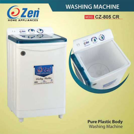 Zen CZ-805 CR 8kg Washing Machine – Compact & Powerful