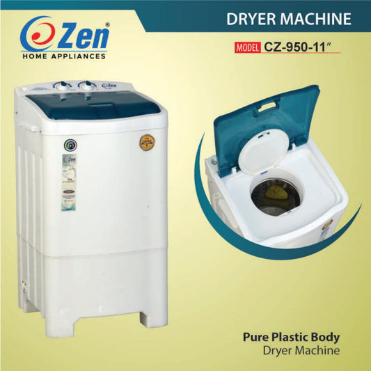 Zen CZ-950 11" Compact Plastic Body Garment Dryer - Efficient & Fast Drying