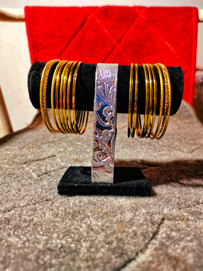 Casual dozen Bangles and two cuffs Collection – Flat 50% Off on Chic Designs